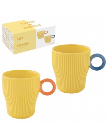 Set 2 mugs en porcelaine